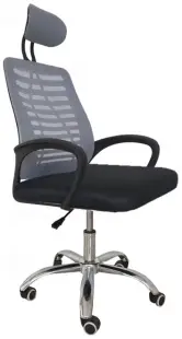 Silla de oficina ergonómica con soporte lumbar