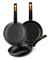 Set 3 Sartenes Monix Fuego 20, 24 y 28 cm