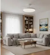 Ventilador techo con aspas retráctiles + luz