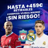 Hasta +459€ SIN RIESGO Liverpool - Real Madrid