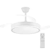Ventilador de techo con luz 72W y aspas retráctiles