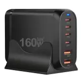 Cargador Rápido  8 Puertos USB Tipo A y C 160W