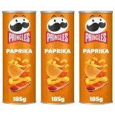 3x185g Pringles Paprika
