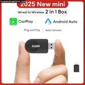 Adaptador CarPlay & Android Auto Mini 2en1