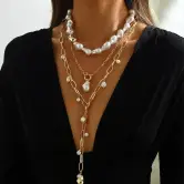 Collar De Perlas Con Borlas