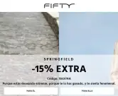 Cupón 15% de dto. EXTRA en marca Springfield Fifty Outlet
