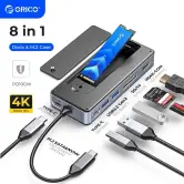 HUB con carcasa SSD ORICO USB-C