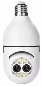 Cámara IP 360º Doble Lente WiFi E27