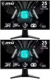 2x Monitor gaming MSI G255F 24,5" FHD 180Hz 1ms