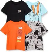4 camisetas de manga corta