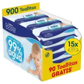 900 Toallitas Dodot 99% Aqua