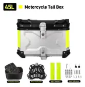 Cajón trasero de aluminio para moto 45L