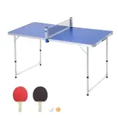 Mesa De Ping Pong Plegable Outsunny + Palas