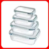 Pack de 4 tupper rectangulares