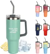 Botella de agua térmica 1,2l con pajita