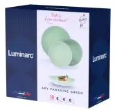 Vajilla Apy Paradise Luminarc 18 piezas 6 servicios