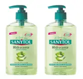 2x 250ml Jabón de Manos Sanytol Hidratante Aloe Vera