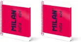 2 cuadernos A5 MILAN 80 hojas