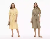 Vestido midi cinturón