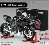 Motocicleta Kawasaki Ninja H2R con efectos