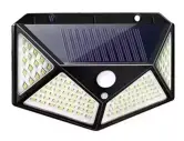 Foco 100 LEDs solar IP65 con sensor de movimiento Foco 100 LEDs solar IP65 con sensor de movimiento