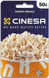 Tarjeta Regalo Cinesa 50€