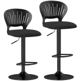2 Taburetes Altos de Cocina Giratorios en 360°