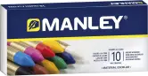 Caja 10 ceras blandas MANLEY