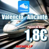 Viaje chollo en tren desde Valencia a Alicante 