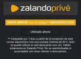 Gastos de envío gratis en pedidos +50€ en Zalando Privé