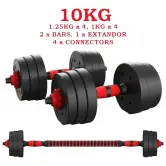 Juego de mancuernas ajustables 10KG