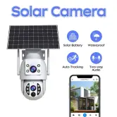 Cámara solar exterior con doble lente