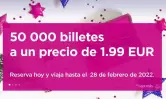 Solo hoy 50.000 billetes de avión Solo hoy 50.000 billetes de avión