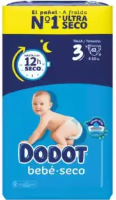 Dodot Bebé Seco Pañales Bebé, Tallas 2,3,4,5