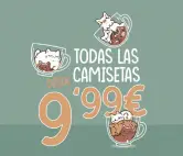 TODAS las camisetas + Par de calcetines gratis en Pampling