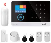 Sistema Alarma WiFi/GSM con Panel Táctil + Accesorios