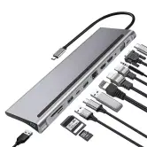 HUB USB-C Multiconexión 12 en 1 HUB USB-C Multiconexión 12 en 1