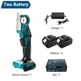 Tijeras eléctricas 80W con 2 baterías 2,5Ah