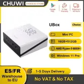 Mini PC Chuwi AMD Ryzen 5 6600H 16GB 512GB