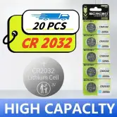 20 pilas de litio CR2032 de 3V