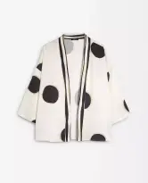Kimono estilo oversize con estampado de lunares Parfois