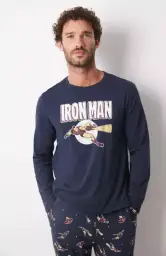 Pijama largo 100% algodón Iron Man