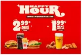 Happy Hour en Burgerking Happy Hour en Burgerking