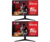 2x Monitor LG Gaming UltraGear 1080p 24" 165Hz