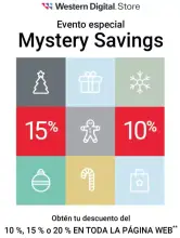 10%, 15% o 20% en toda la web Western Digital