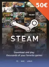Tarjeta regalo 50€ Steam