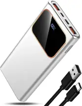 Power Bank 10000mAh 22.5W Carga Rápida LED