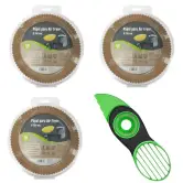 150 moldes de 20cm para freidora + pelador de aguacates