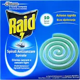 Pack de 10 espirales antimosquitos Raid