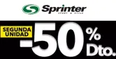 50% Dto. en la 2da ud. en selección Sprinter